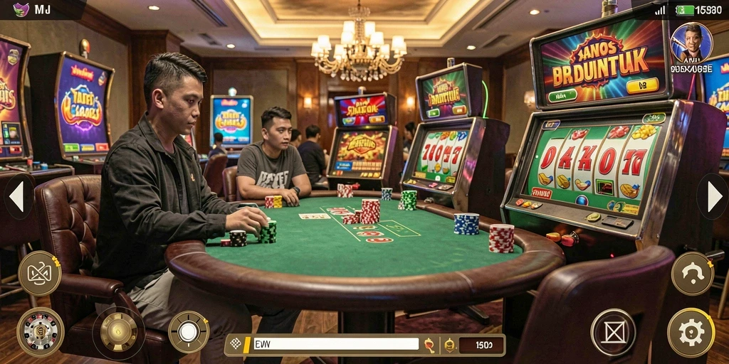 Menampilkan leaderboard pemain terbaik dan tantangan harian.