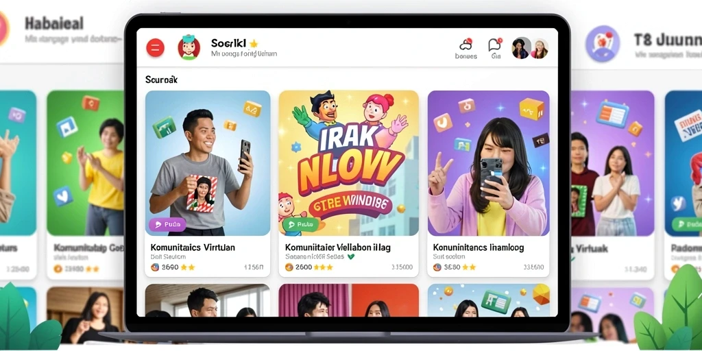 Ilustrasi grafis menawan dalam setiap level permainan.
