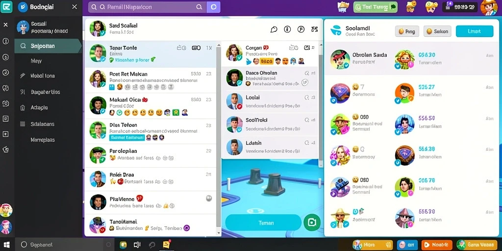 Screenshot memperlihatkan tampilan menu pengguna yang intuitif.