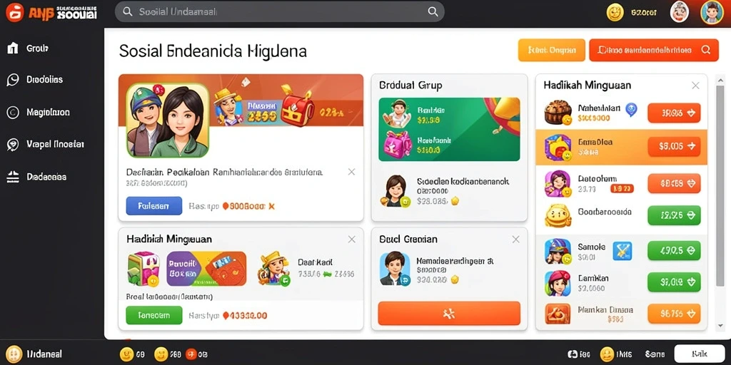 Sistem hadiah yang adiktif dan menyenangkan.
