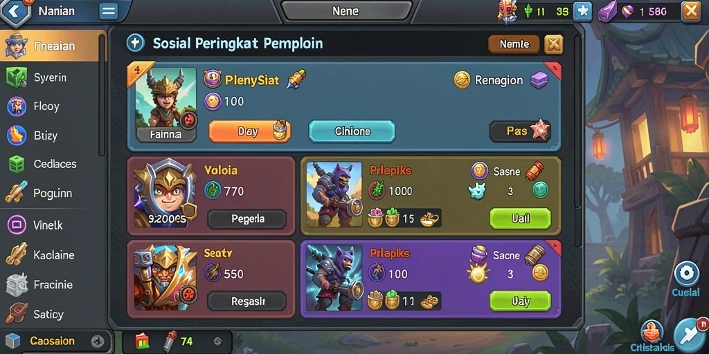 Tantangan menarik di setiap level yang harus diselesaikan.