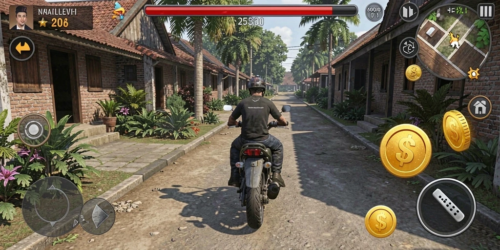 Sistem upgrade yang menarik dan interaktif.
