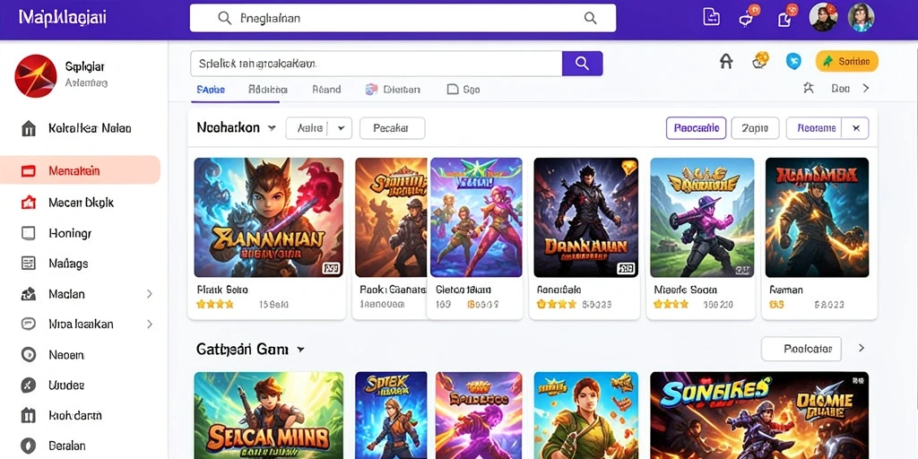 Screenshot saat permainan berlangsung, menunjukkan aksi seru.